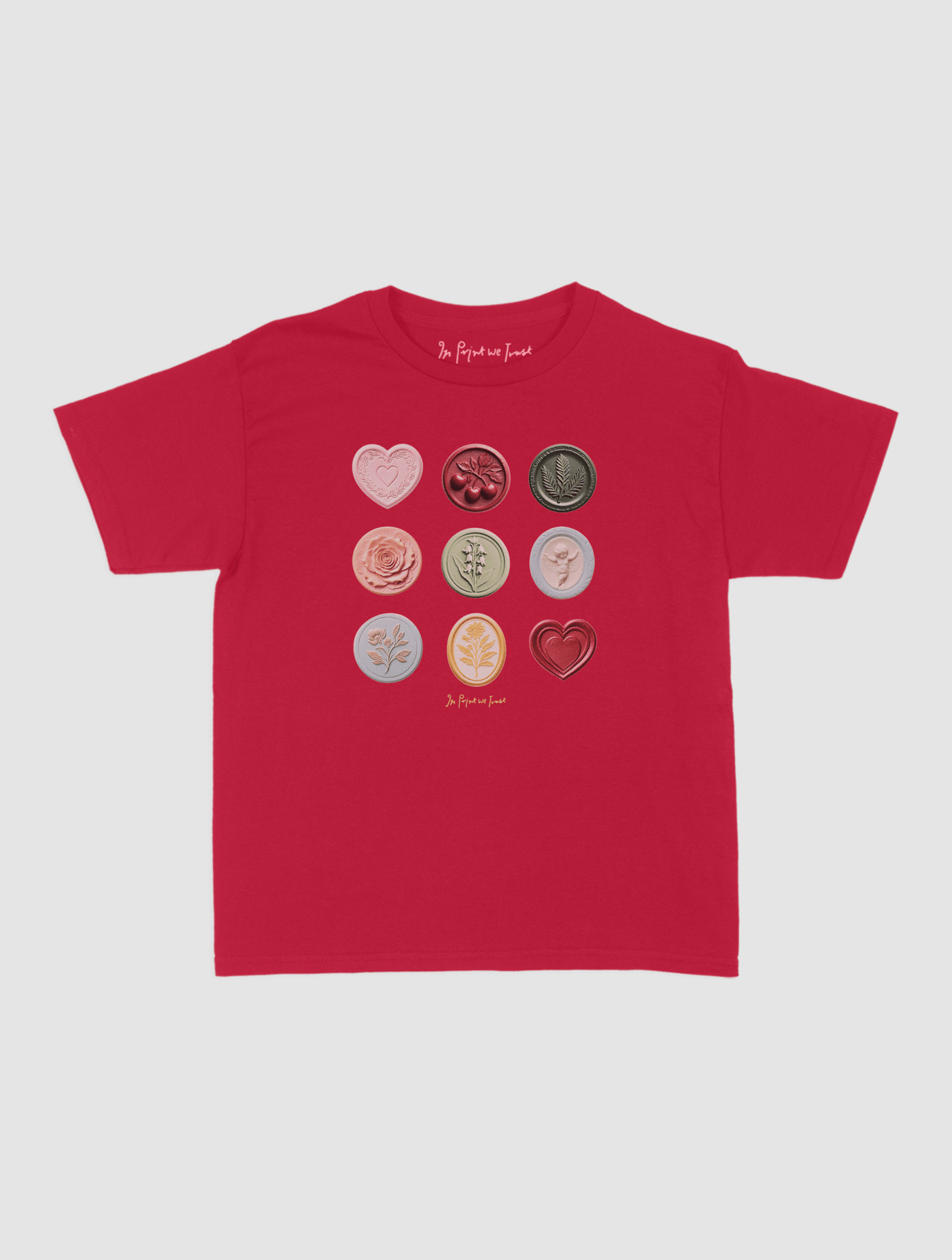 sealed with a kiss baby tee - In Print We Trust