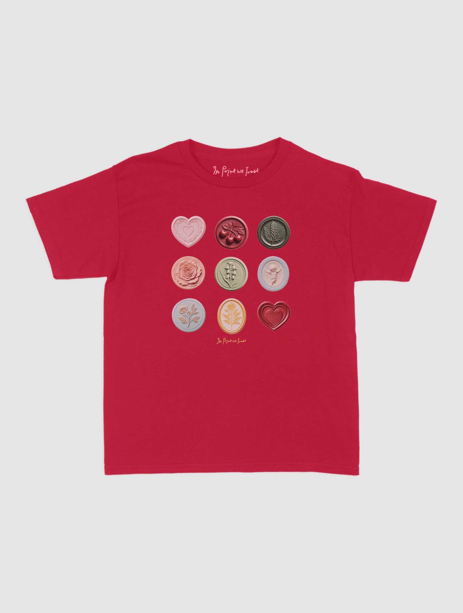 sealed with a kiss baby tee - In Print We Trust