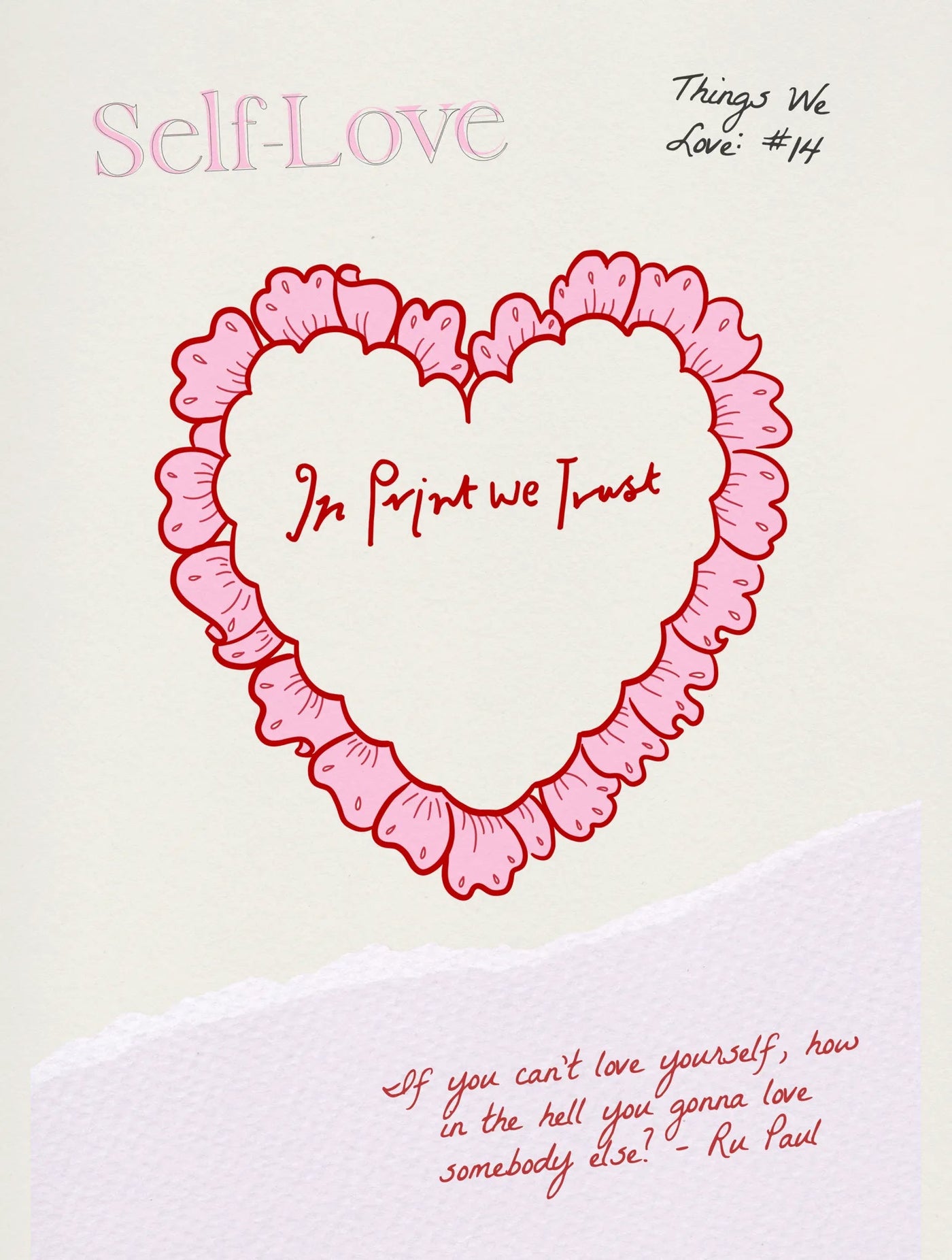 self-love baby tee - In Print We Trust