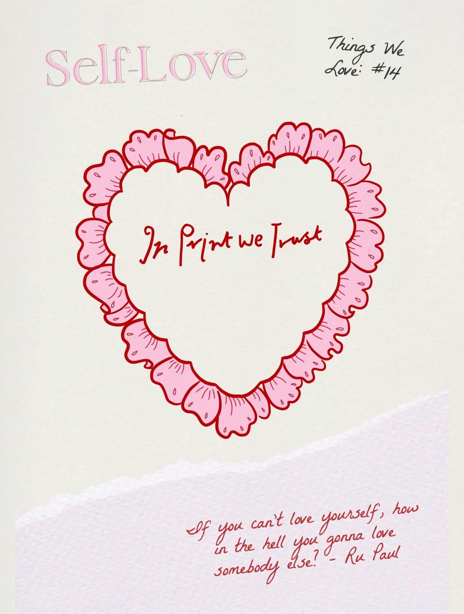 self-love baby tee - In Print We Trust