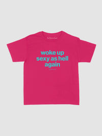 sexy as hell baby tee - In Print We Trust