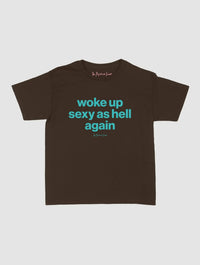 sexy as hell baby tee - In Print We Trust