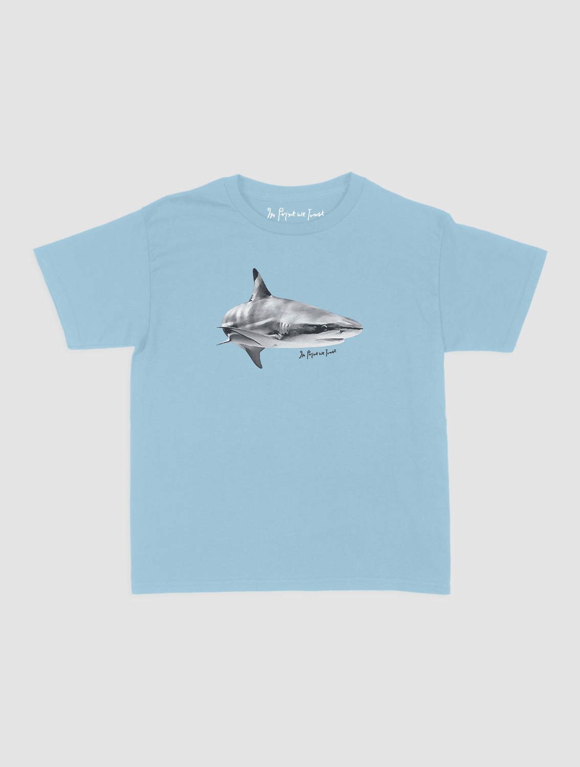 shark baby tee - In Print We Trust