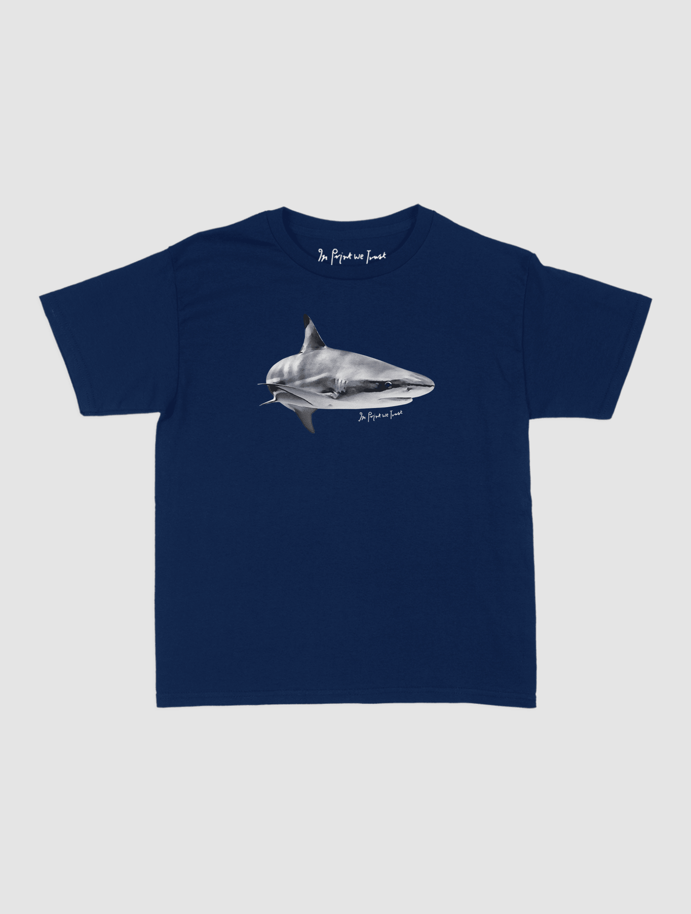 shark baby tee - In Print We Trust
