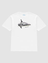 shark heavyweight tee - In Print We Trust