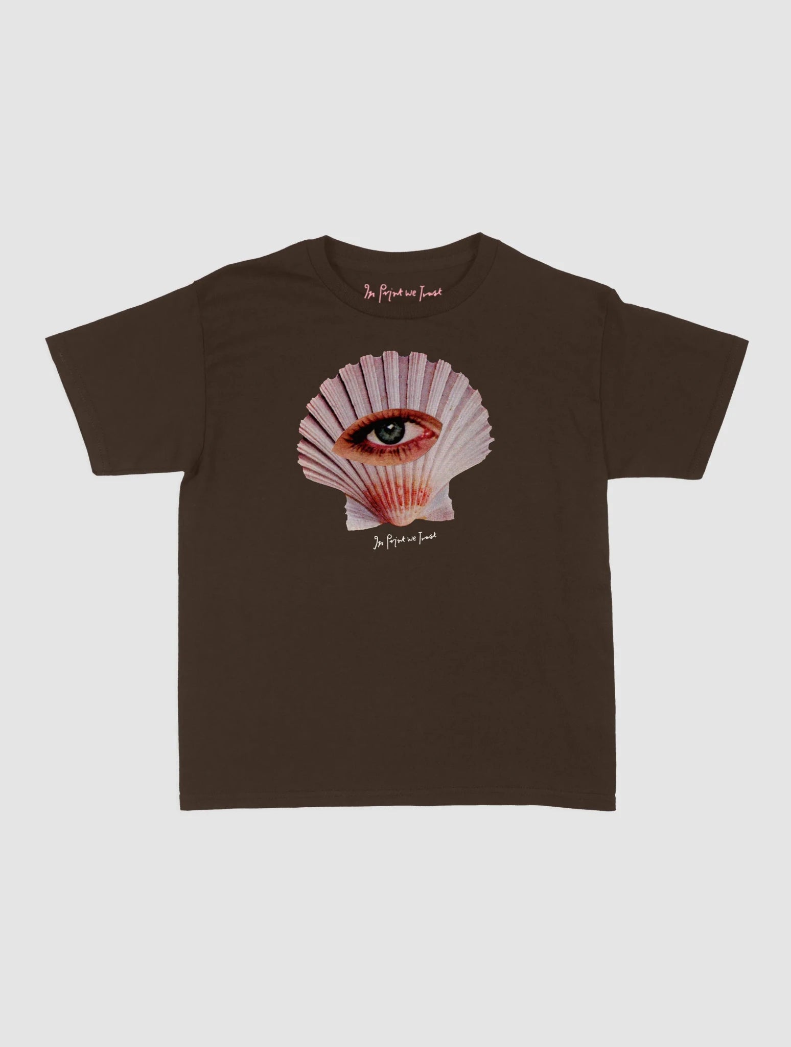 she shell baby tee - In Print We Trust