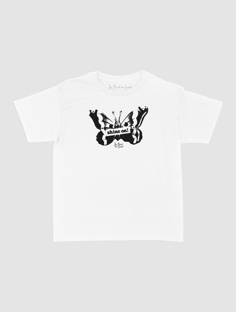 shine on baby tee - In Print We Trust