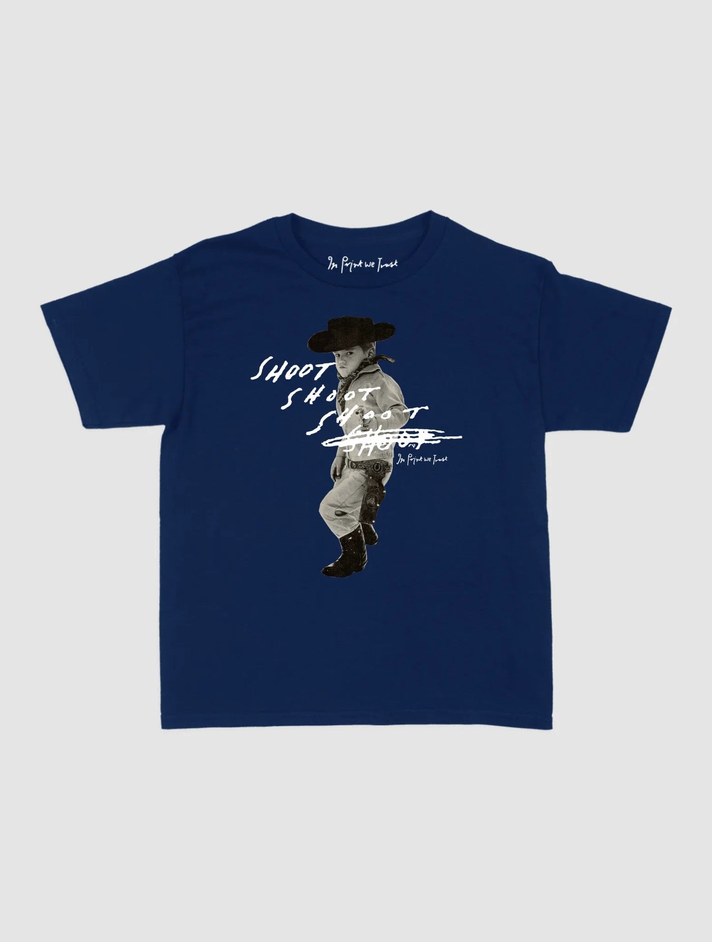 shoot baby tee - In Print We Trust