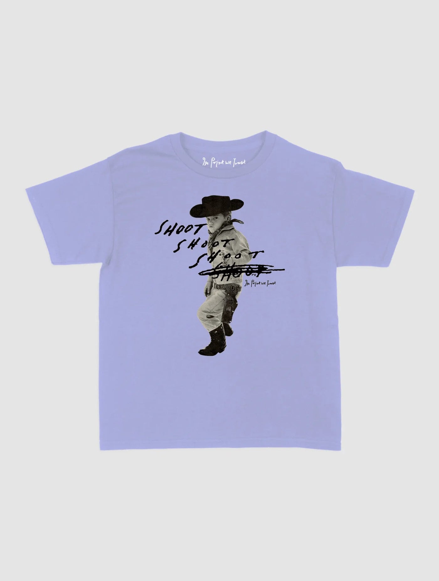 shoot baby tee - In Print We Trust