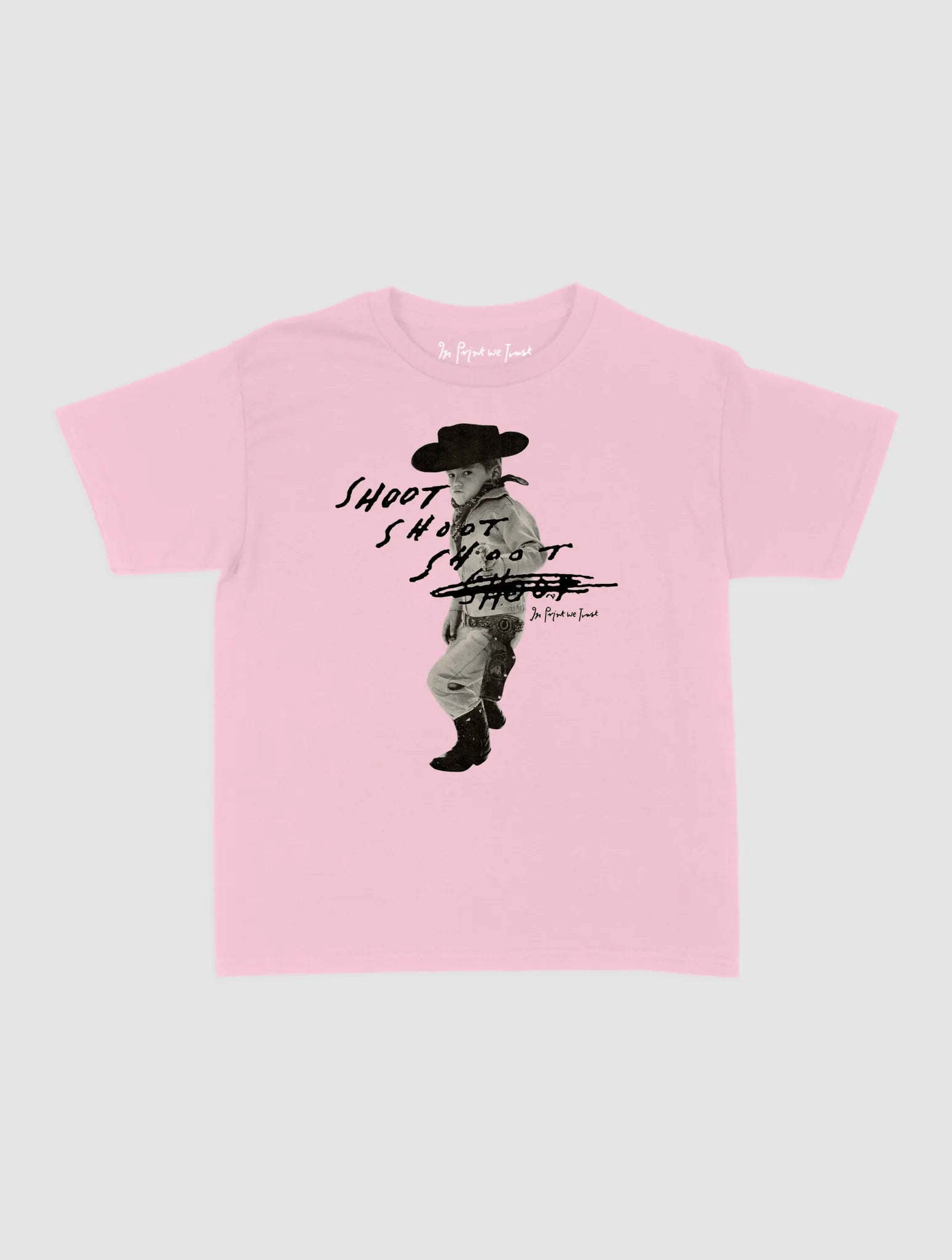 shoot baby tee - In Print We Trust