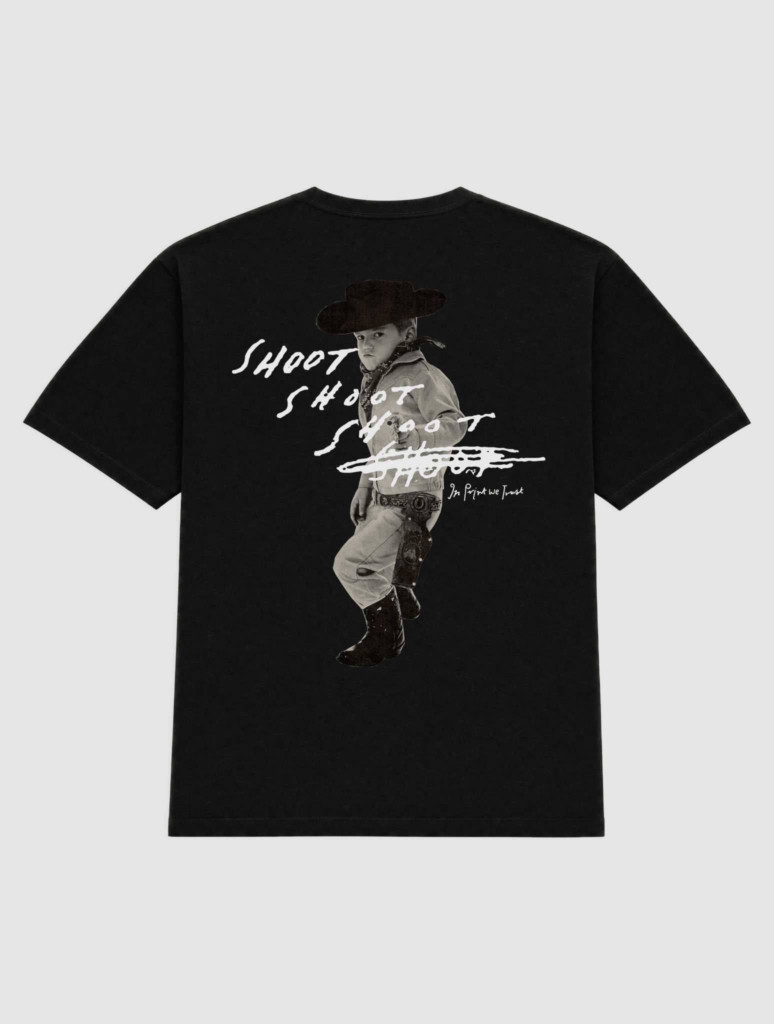 shoot heavyweight tee - In Print We Trust