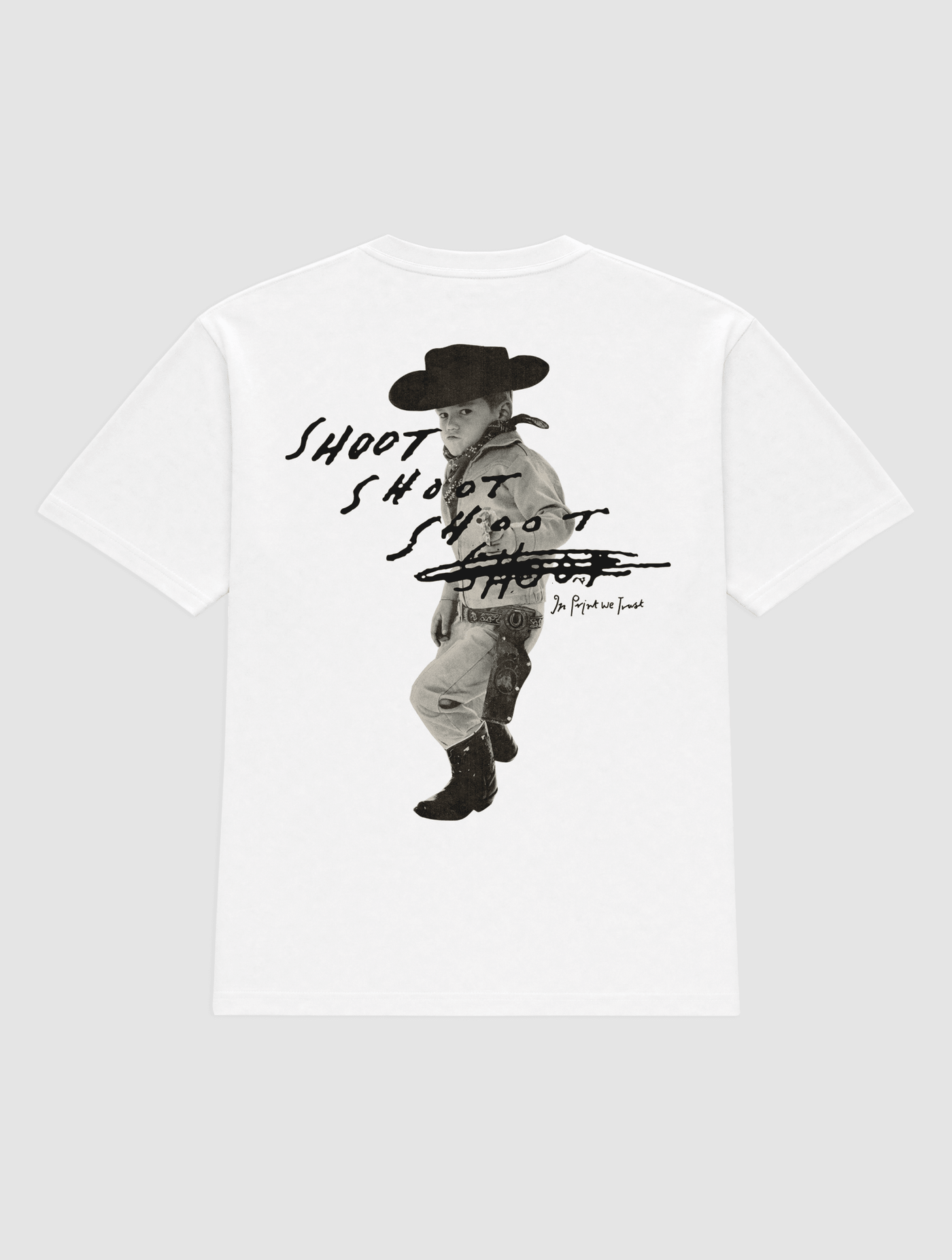 shoot heavyweight tee - In Print We Trust
