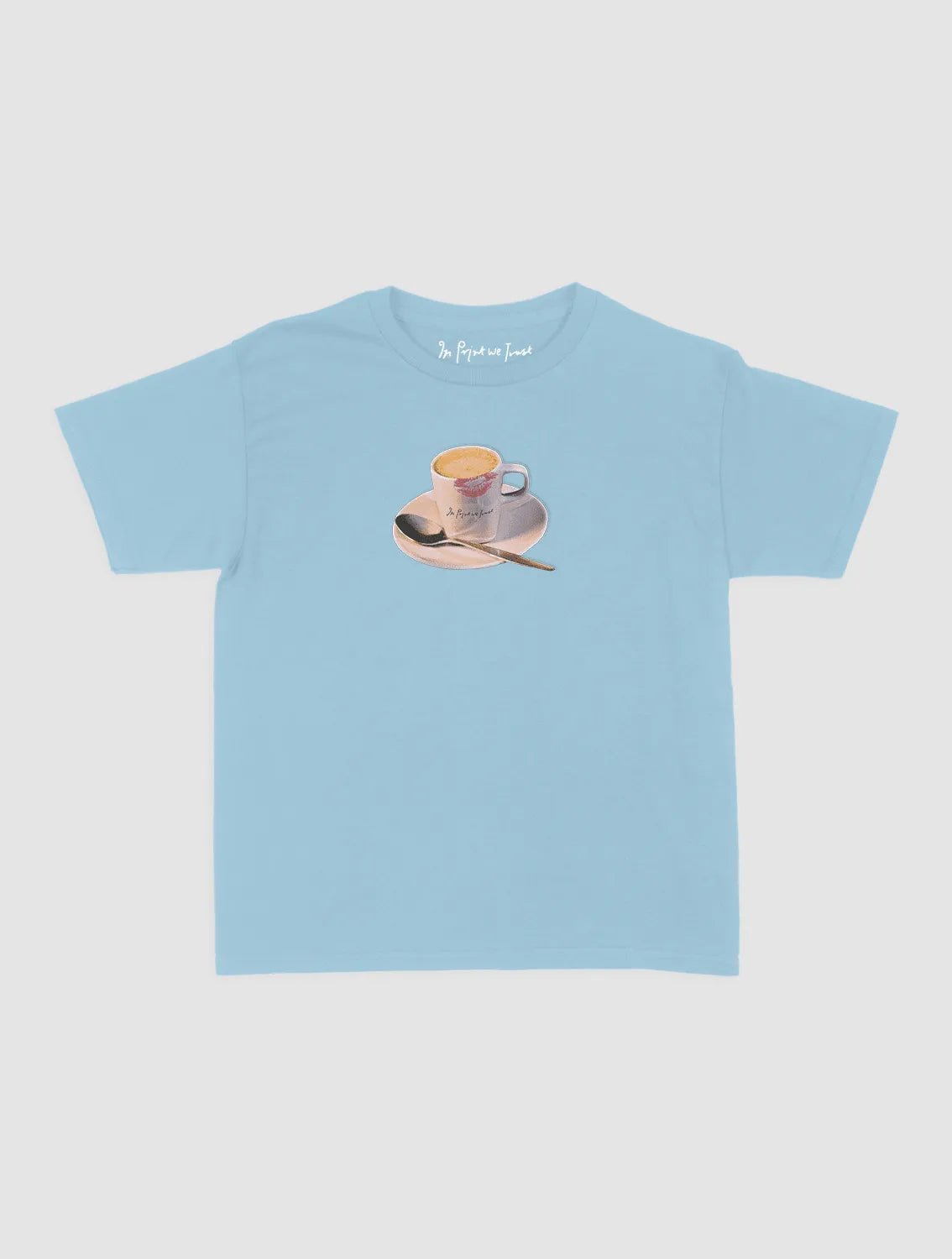 shot of espresso baby tee - In Print We Trust