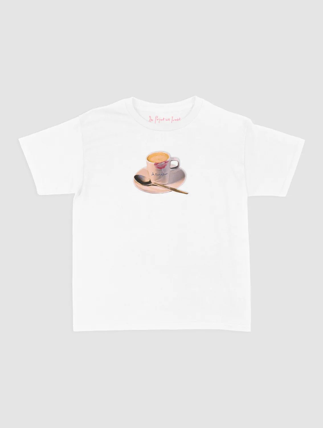 shot of espresso baby tee - In Print We Trust