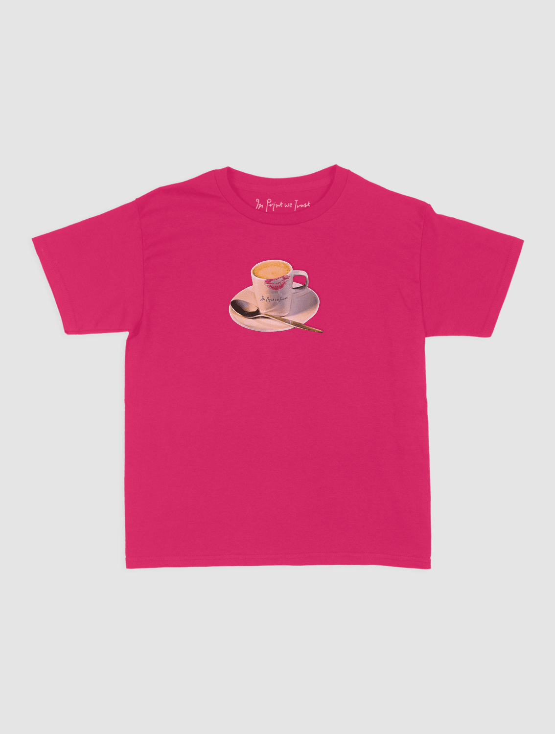 shot of espresso baby tee - In Print We Trust