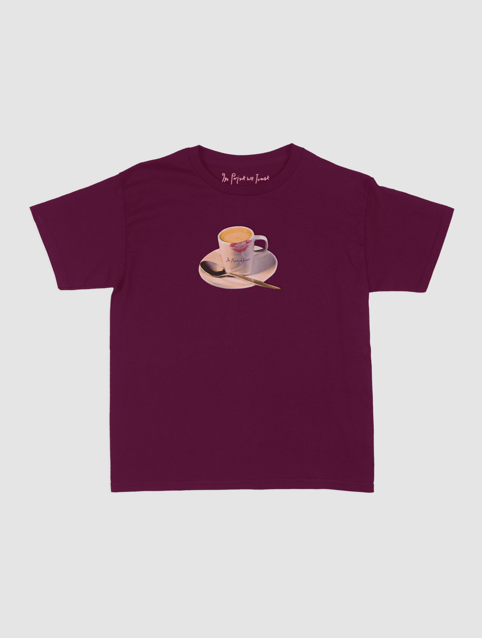 shot of espresso baby tee - In Print We Trust