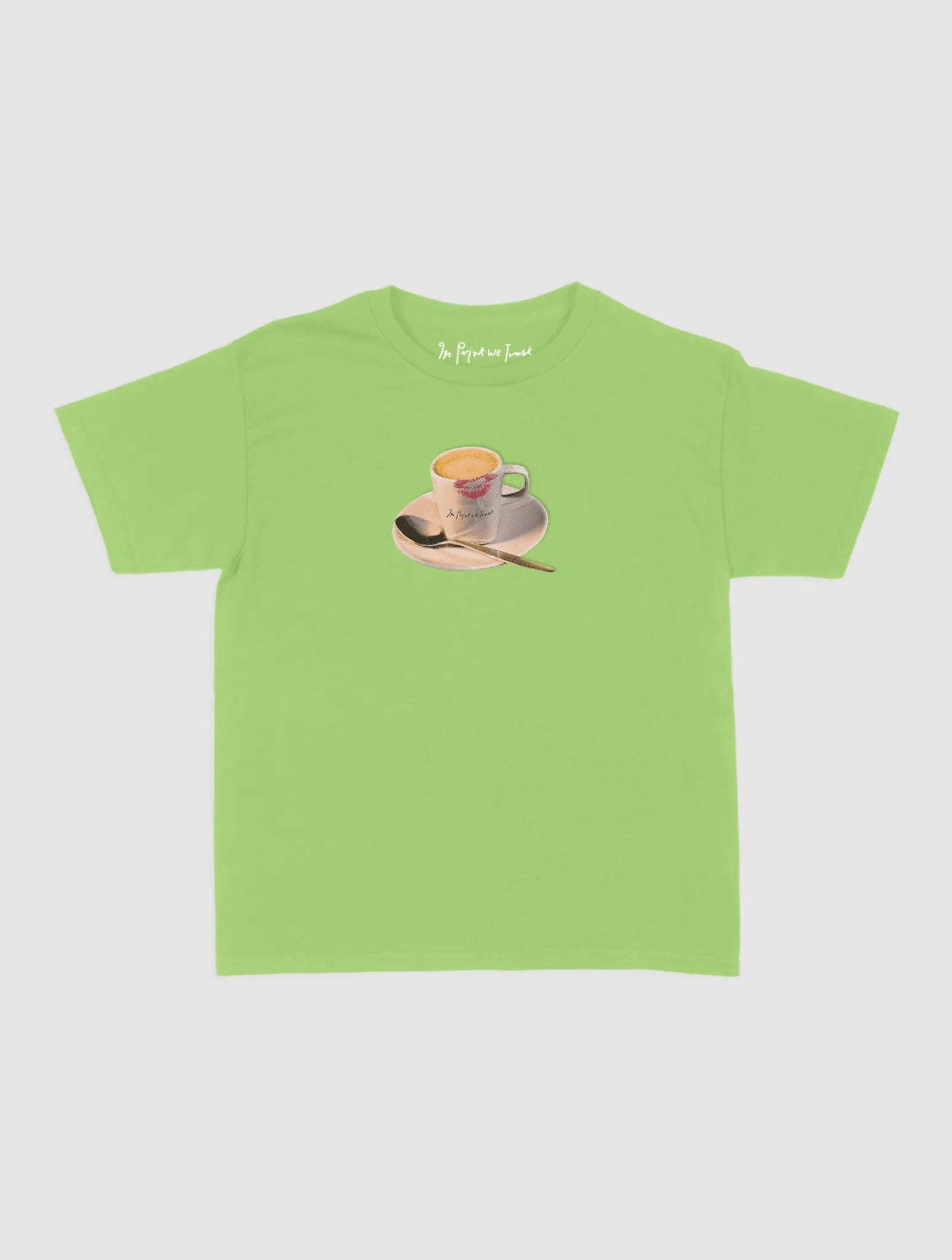 shot of espresso baby tee - In Print We Trust