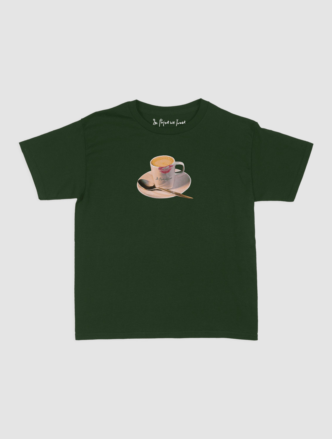 shot of espresso baby tee - In Print We Trust