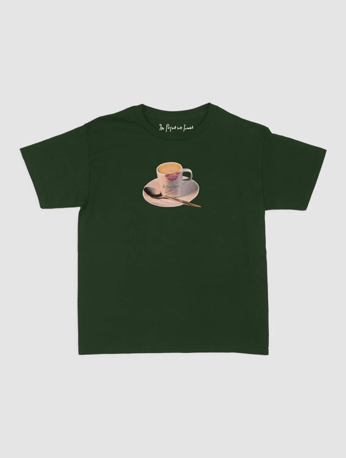 shot of espresso baby tee - In Print We Trust