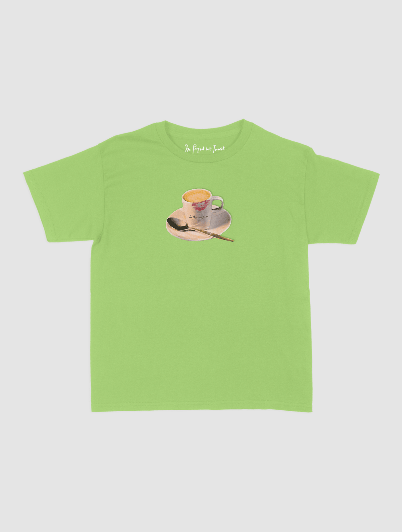 shot of espresso baby tee - In Print We Trust