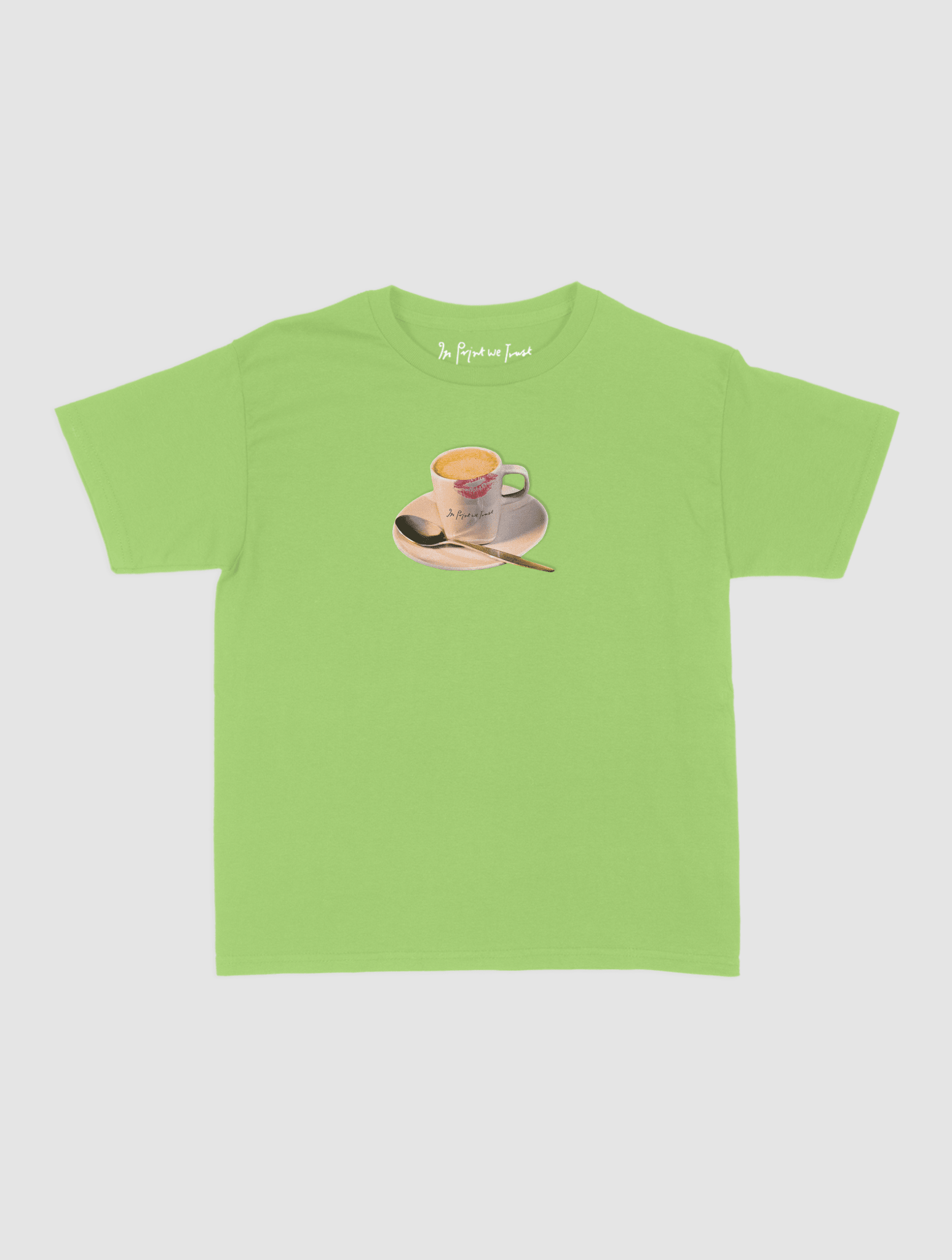 shot of espresso baby tee - In Print We Trust