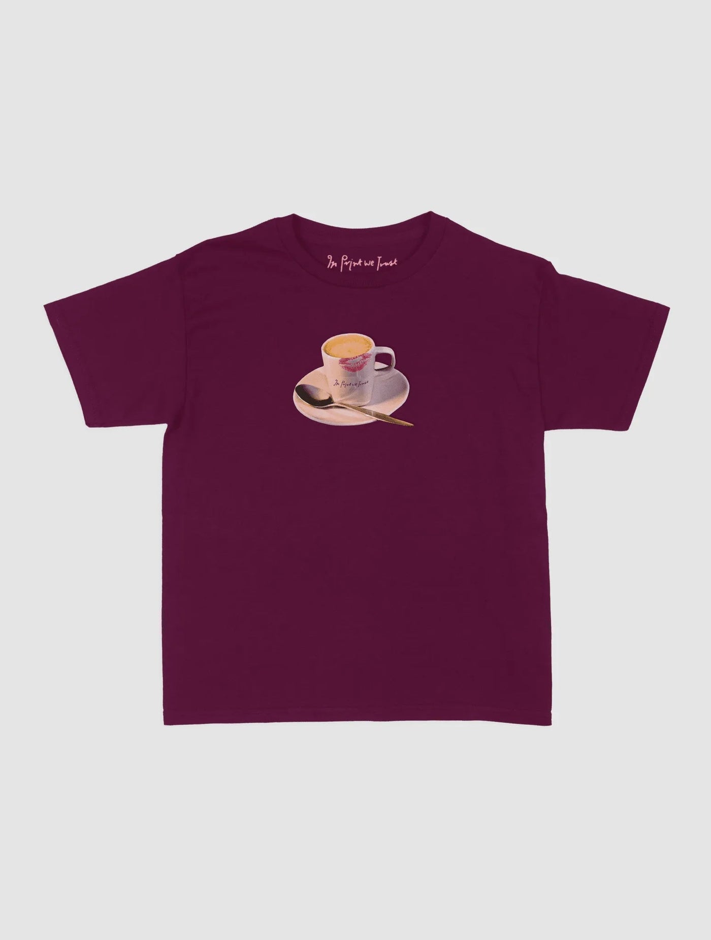 shot of espresso baby tee - In Print We Trust