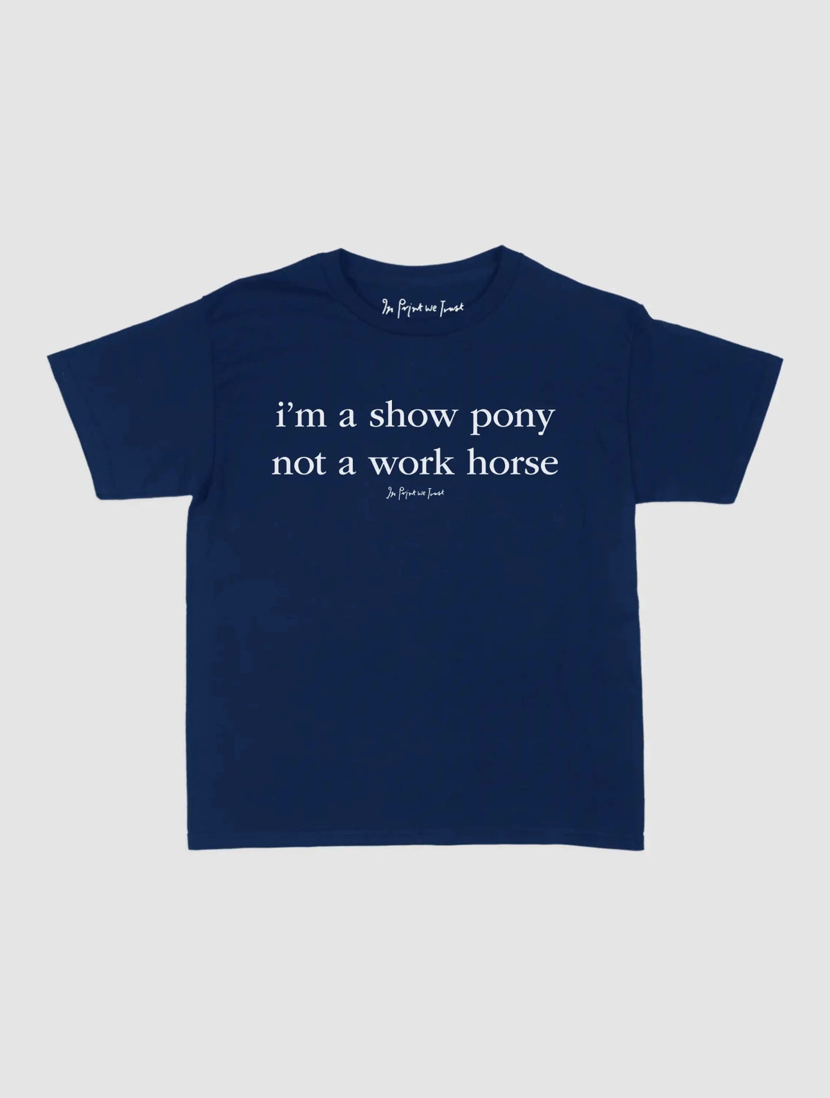 show pony baby tee - In Print We Trust