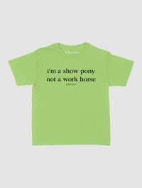 show pony baby tee - In Print We Trust