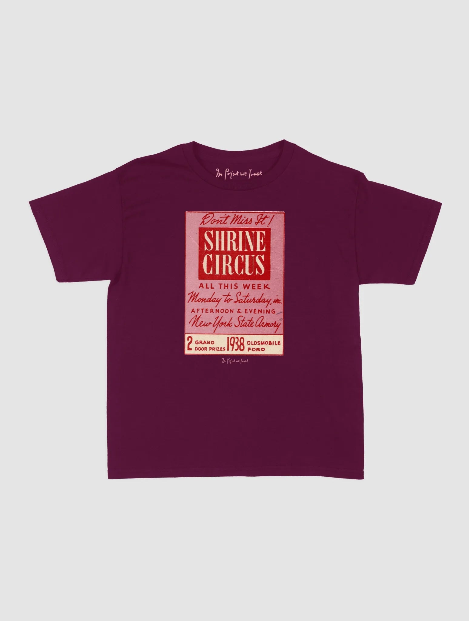 shrine circus baby tee - In Print We Trust