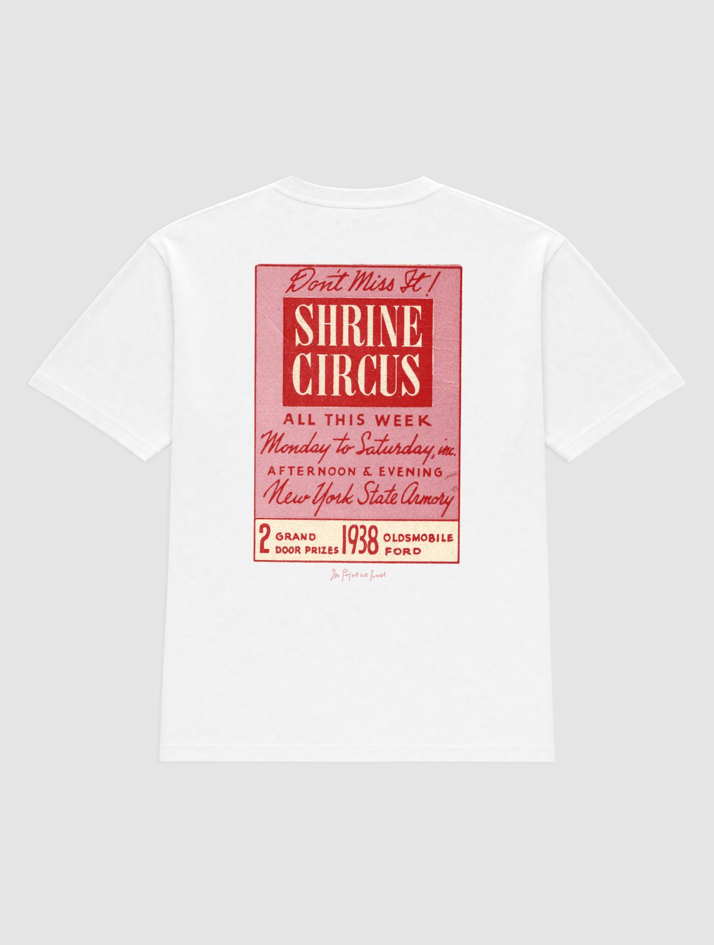 shrine circus heavyweight tee - In Print We Trust