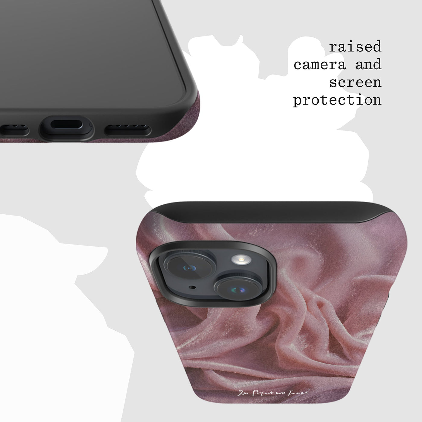 silk tough iPhone case - In Print We Trust