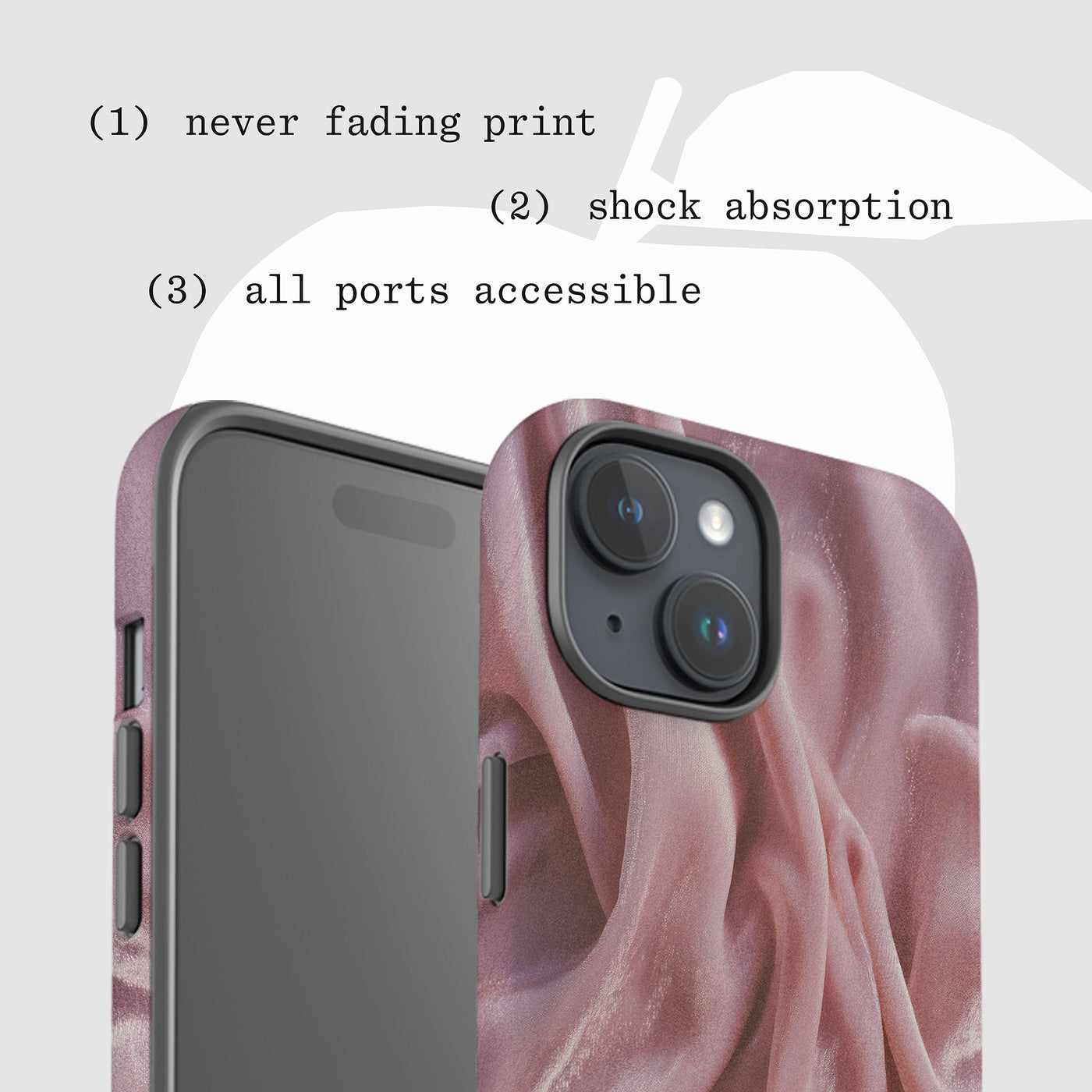 silk tough iPhone case - In Print We Trust