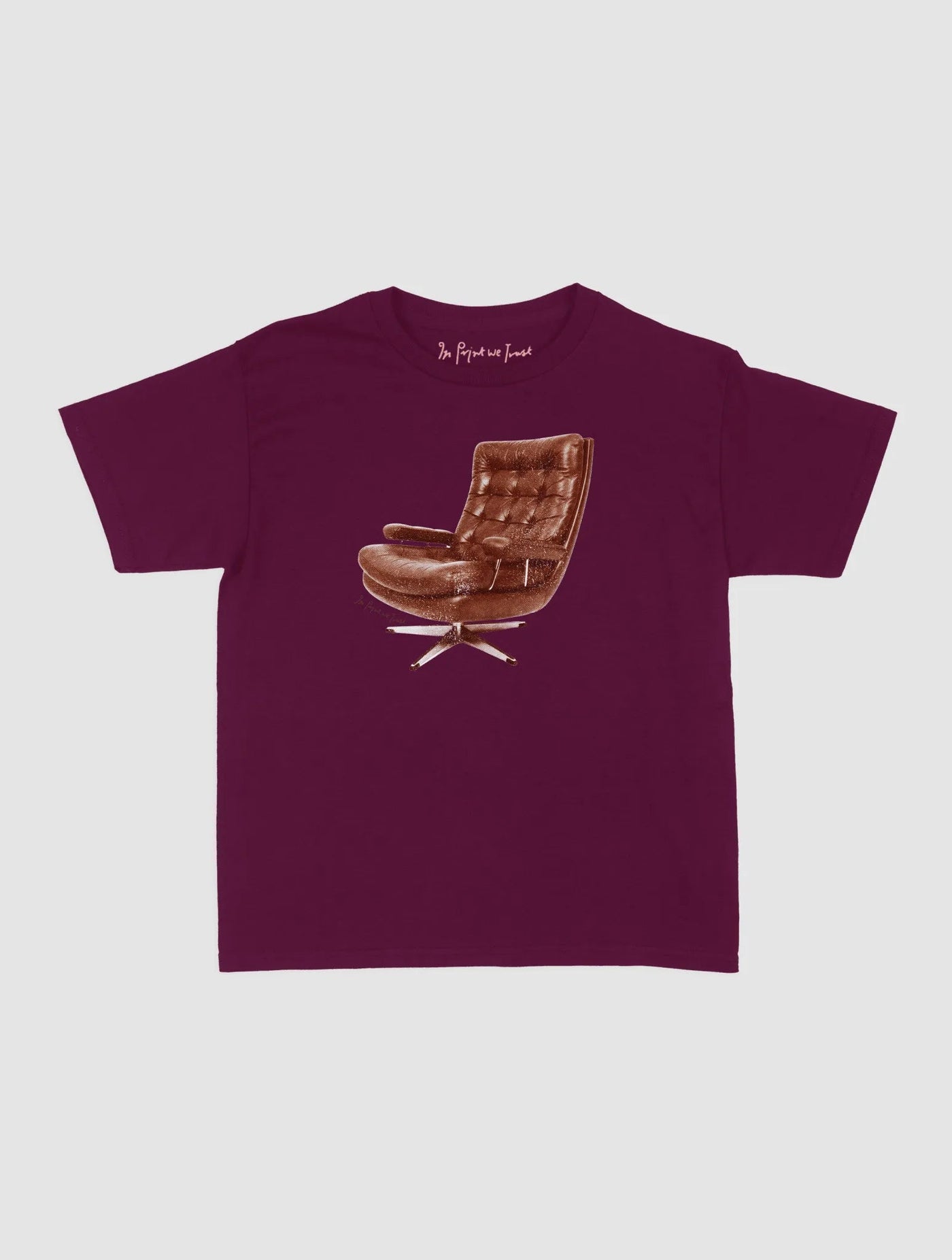 sit down baby tee - In Print We Trust