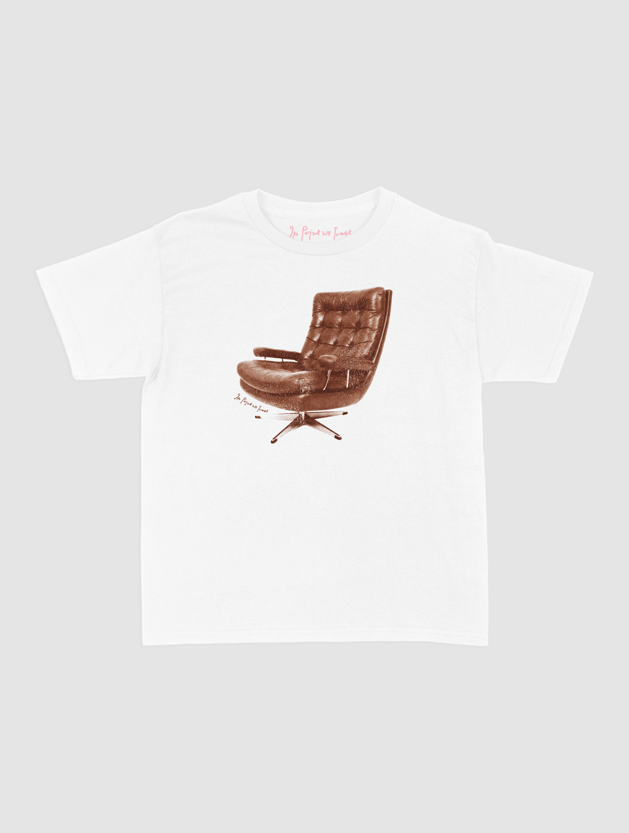sit down baby tee - In Print We Trust