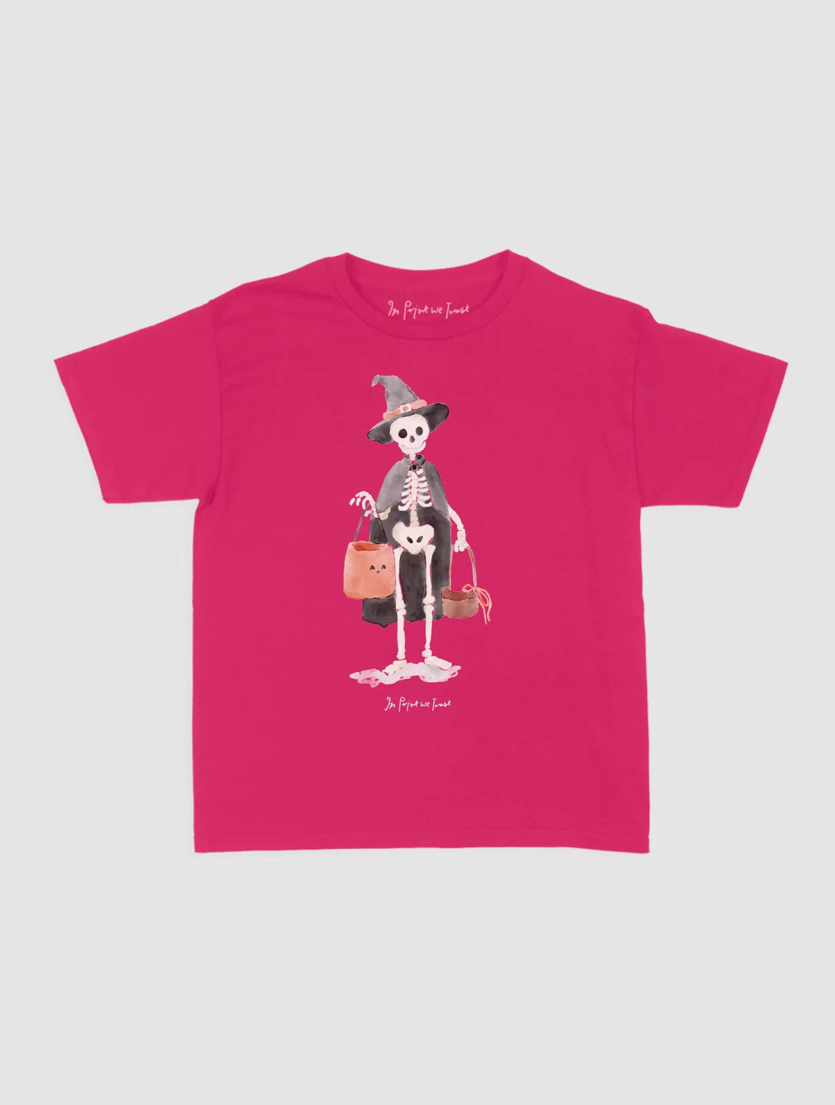 skeleton baby tee - In Print We Trust