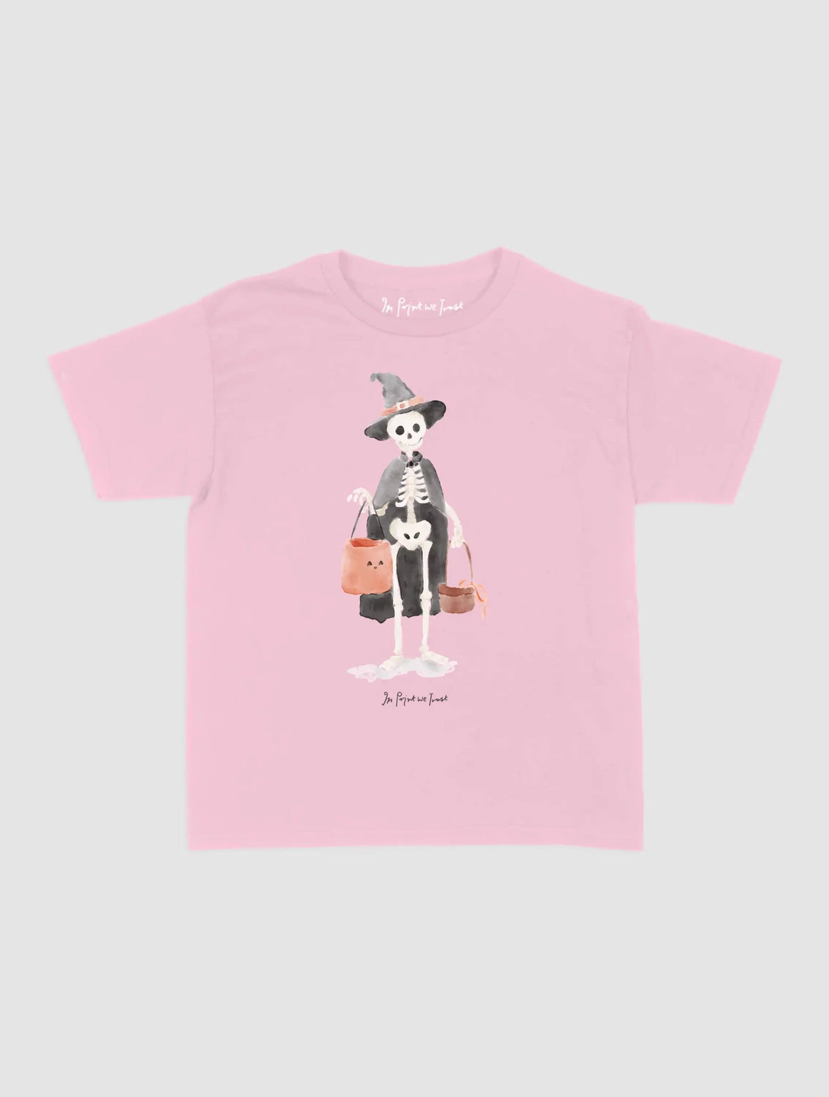 skeleton baby tee - In Print We Trust