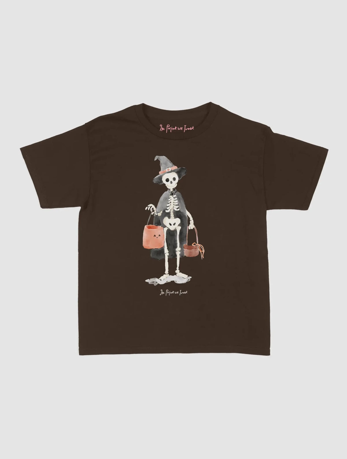 skeleton baby tee - In Print We Trust