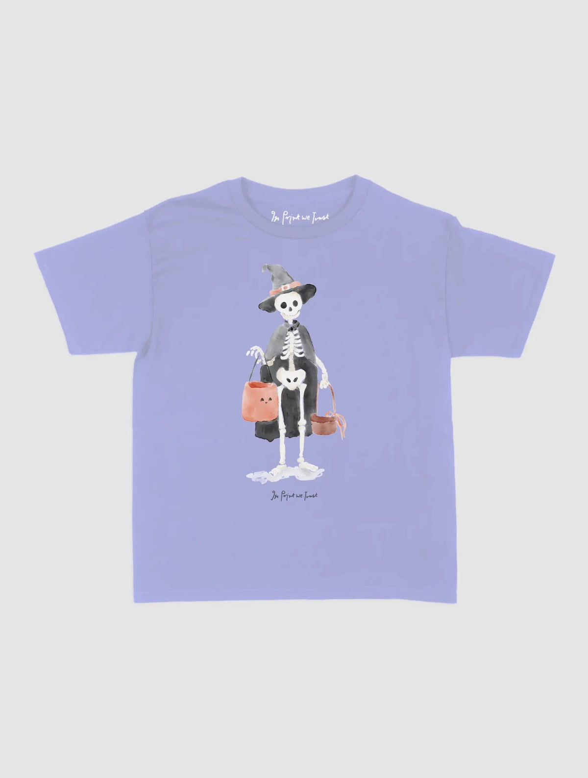 skeleton baby tee - In Print We Trust