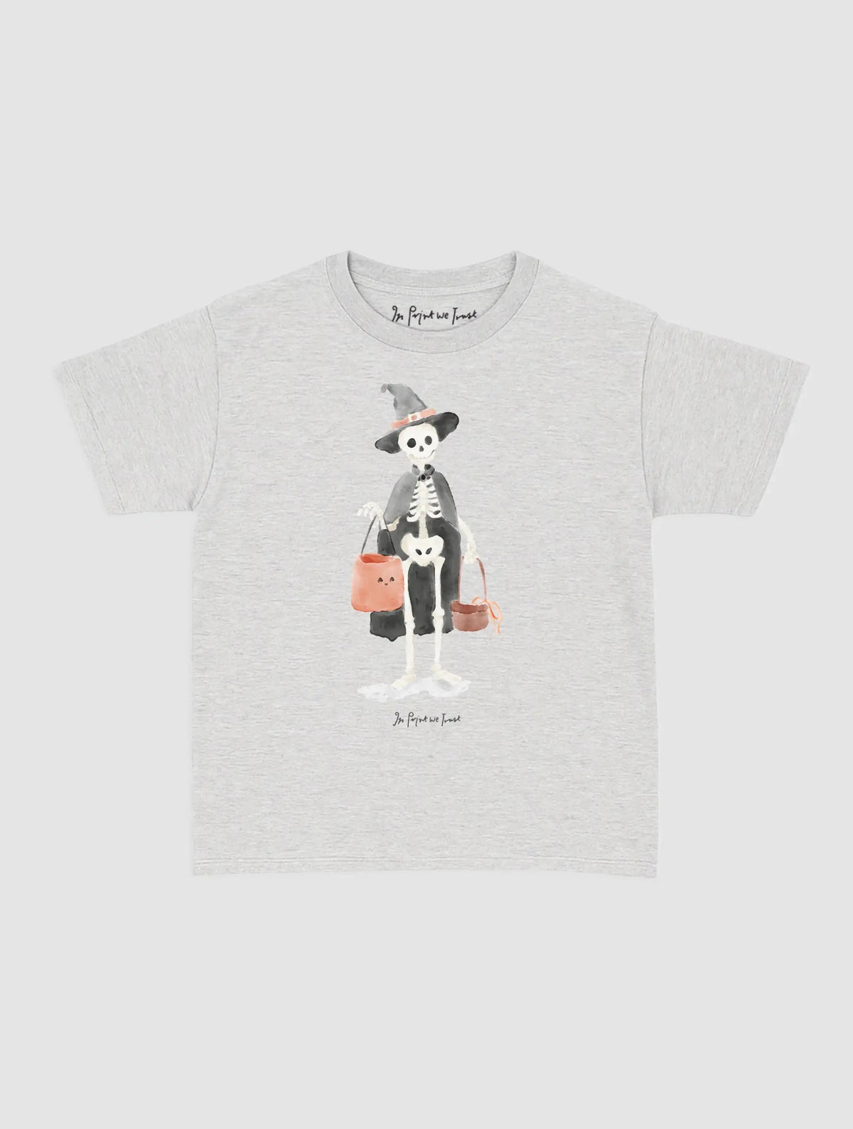skeleton baby tee - In Print We Trust