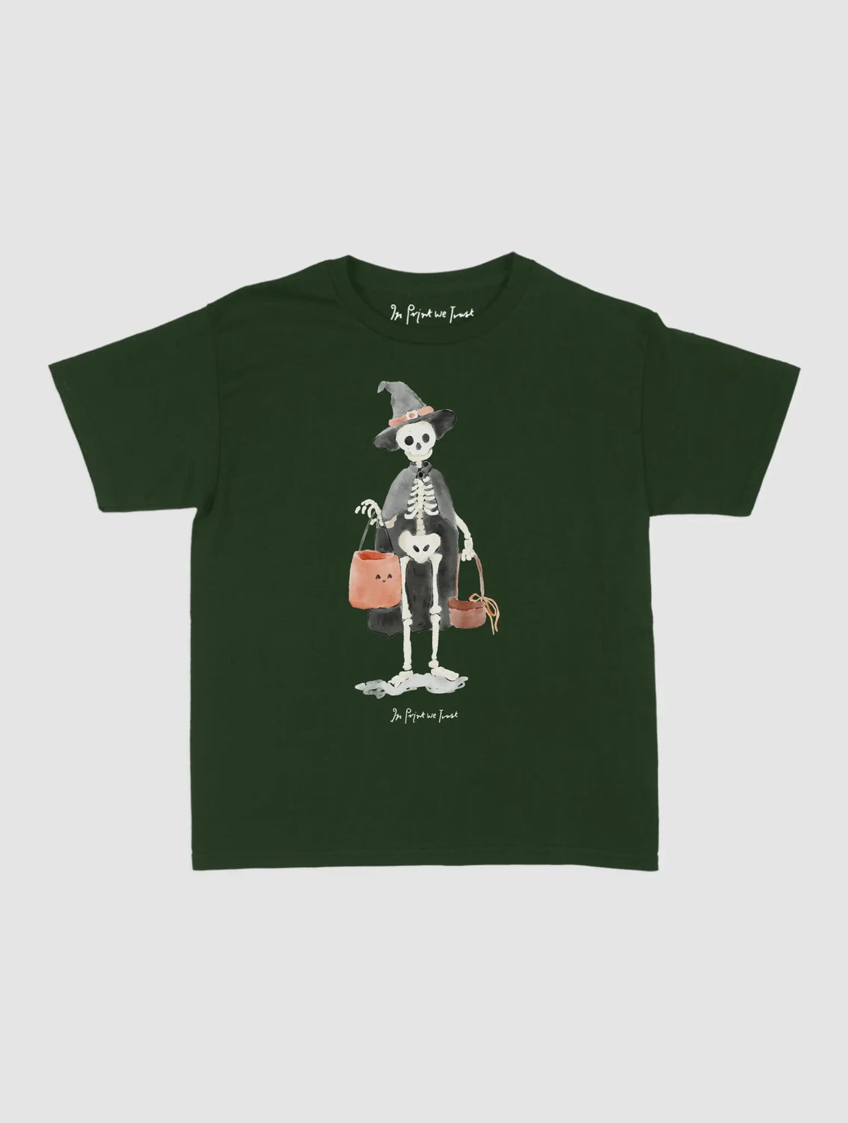 skeleton baby tee - In Print We Trust