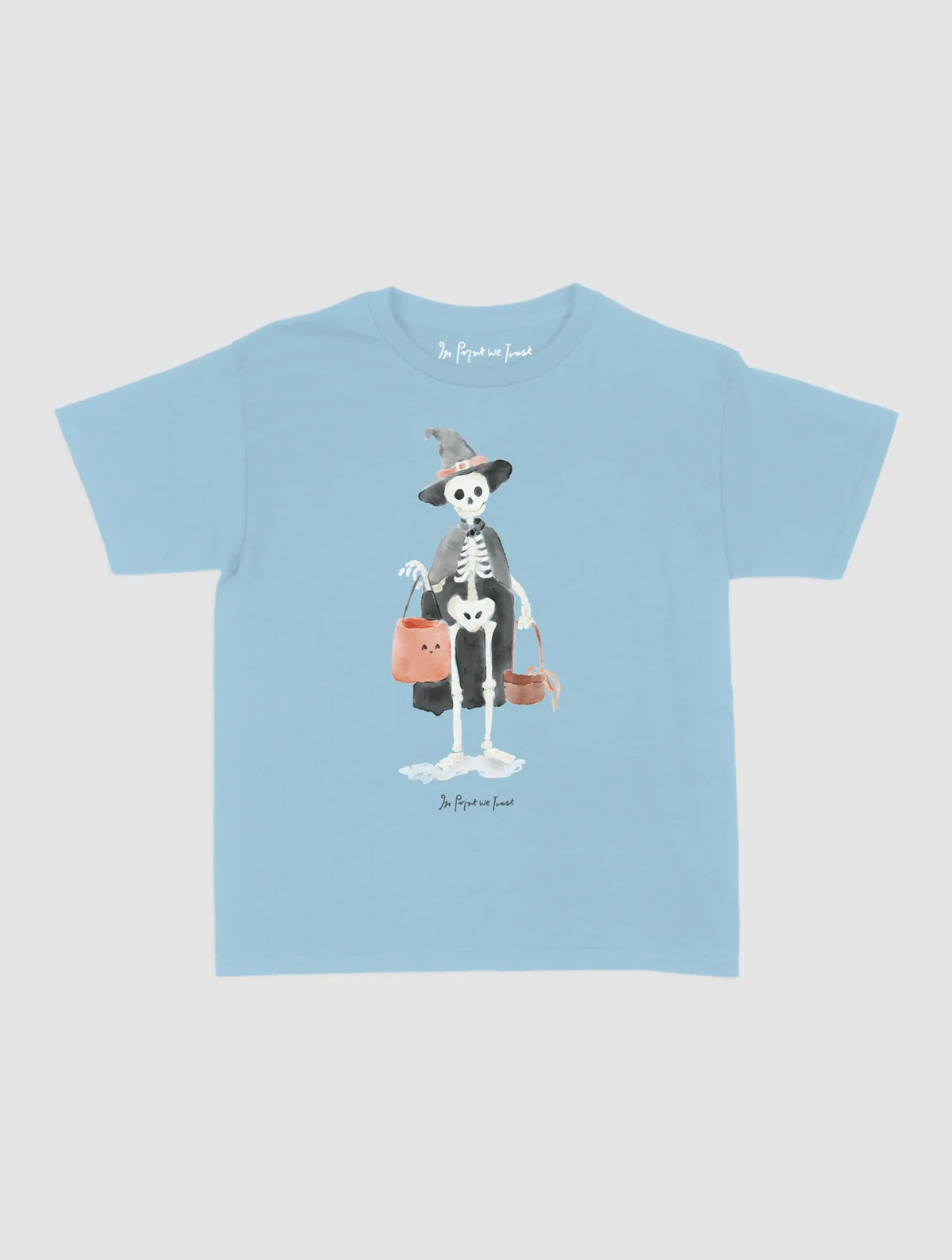 skeleton baby tee - In Print We Trust