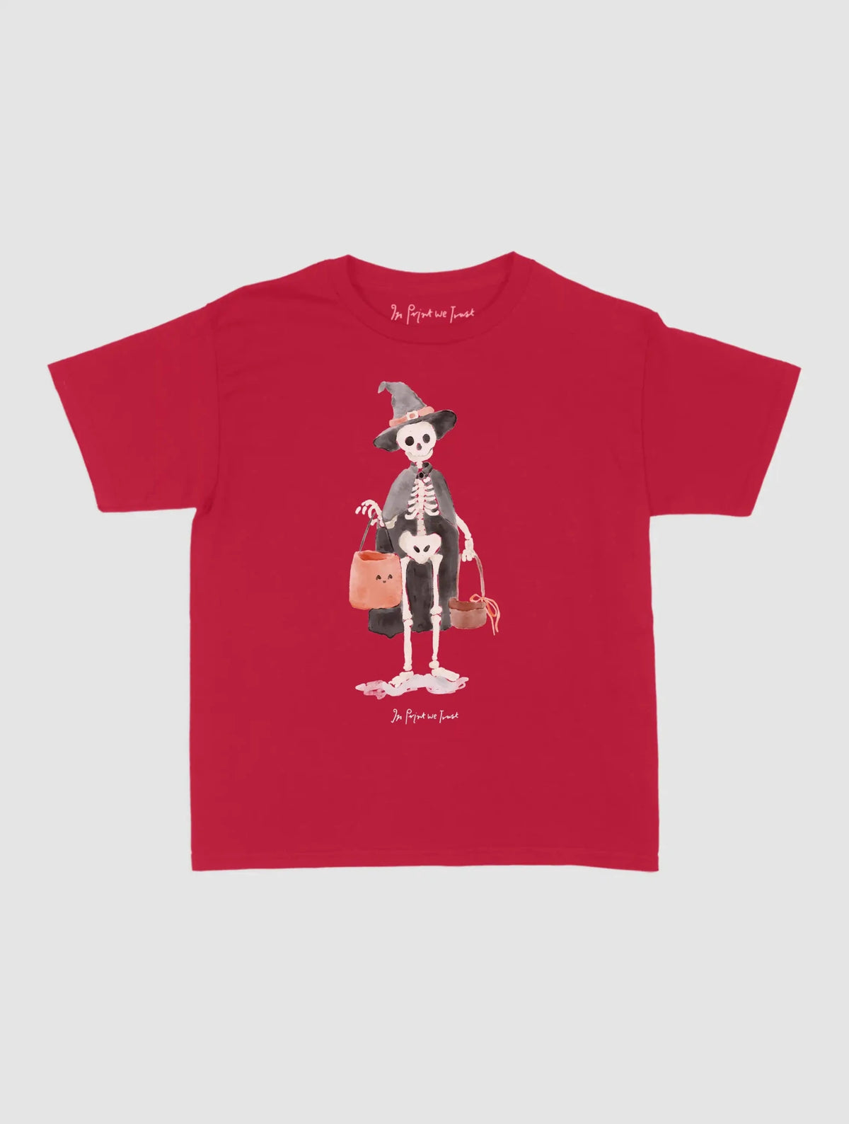 skeleton baby tee - In Print We Trust