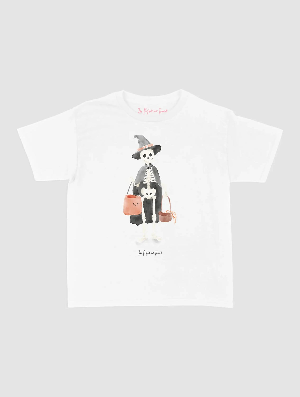 skeleton baby tee