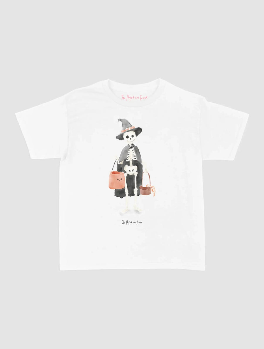 skeleton baby tee