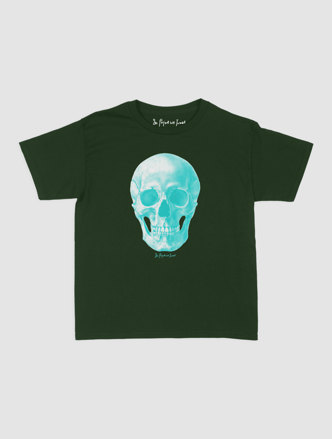 skull baby tee - In Print We Trust