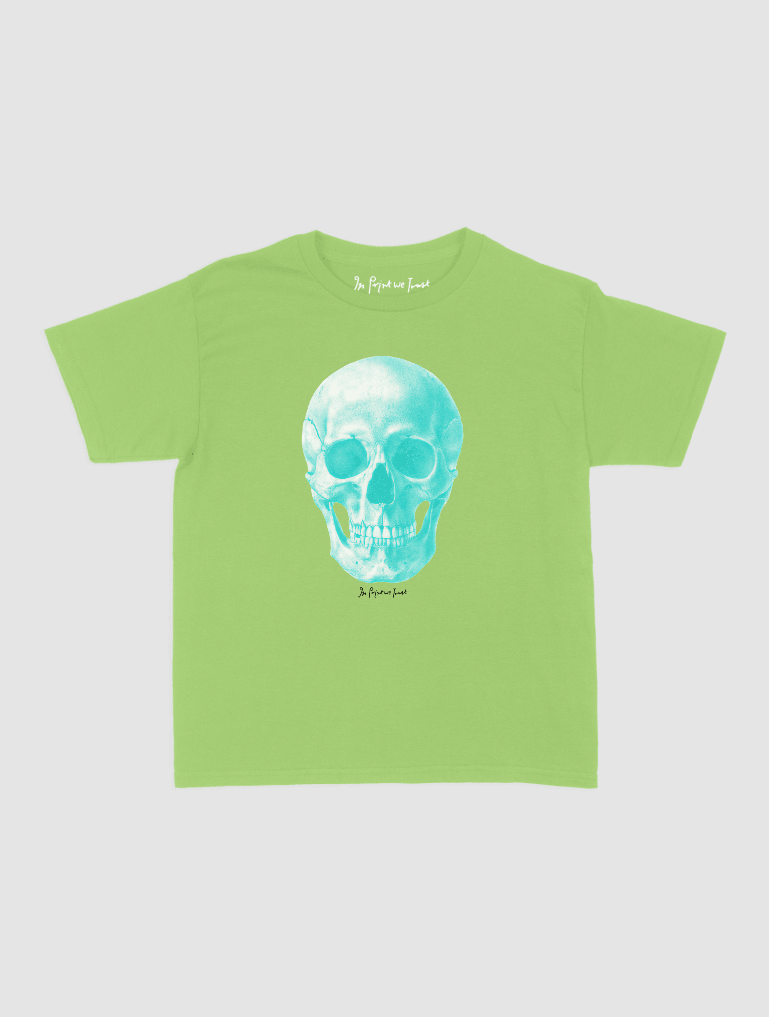 skull baby tee - In Print We Trust