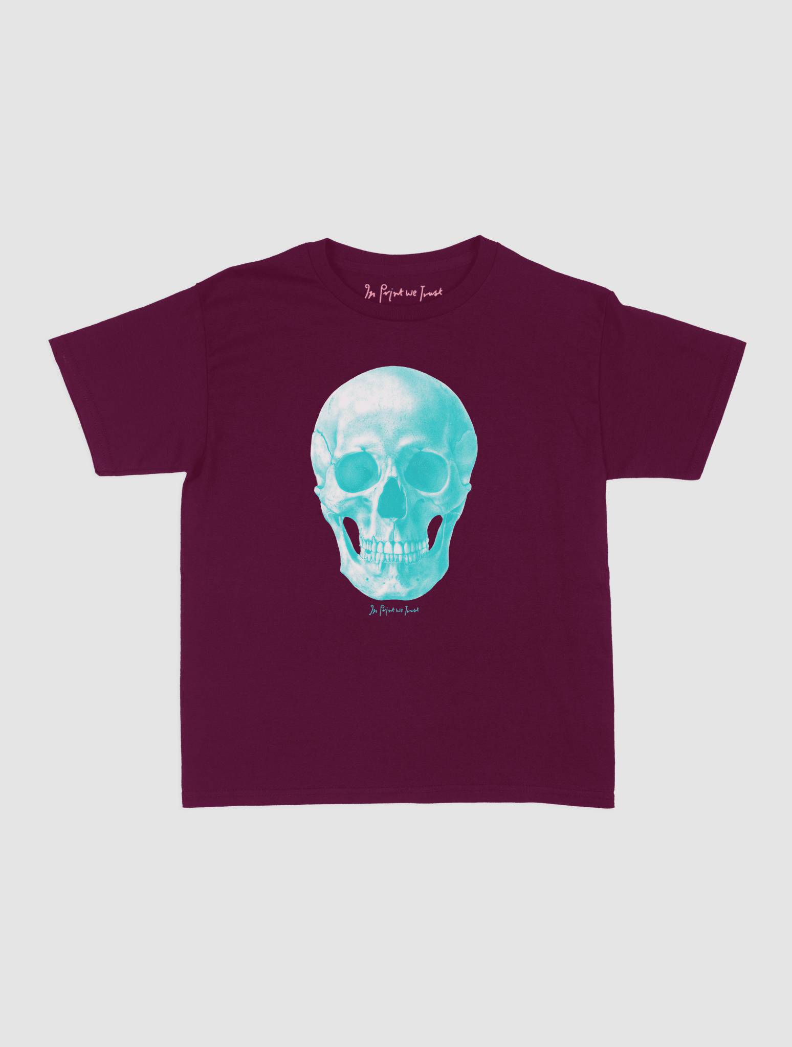 skull baby tee - In Print We Trust