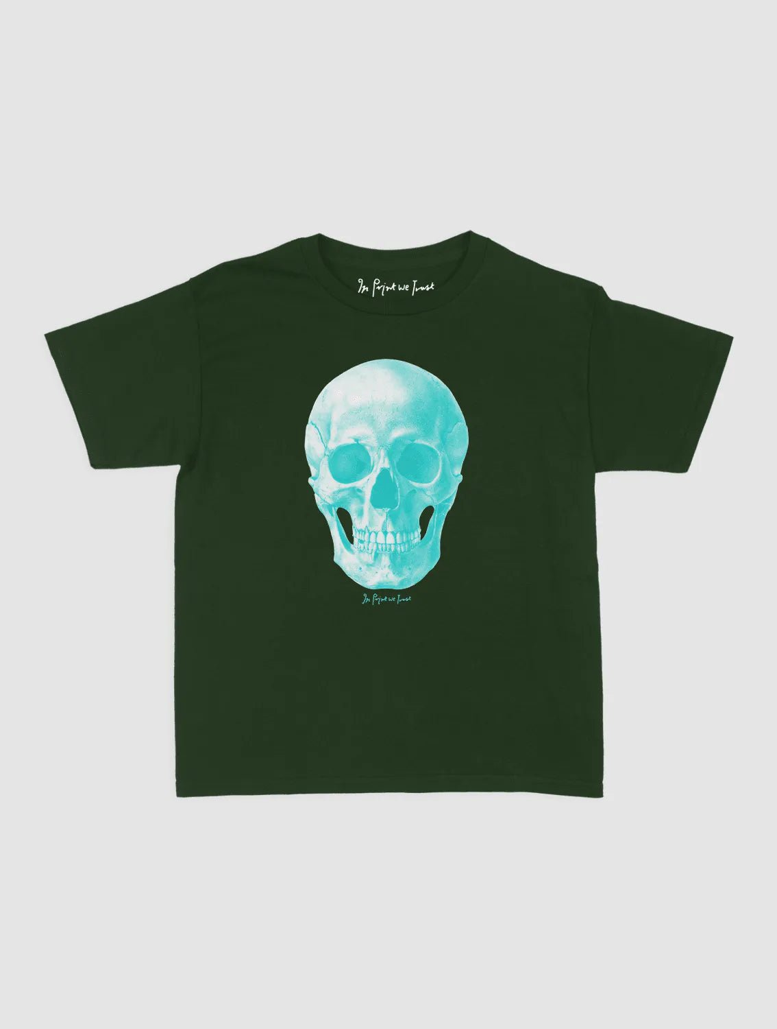 skull baby tee - In Print We Trust