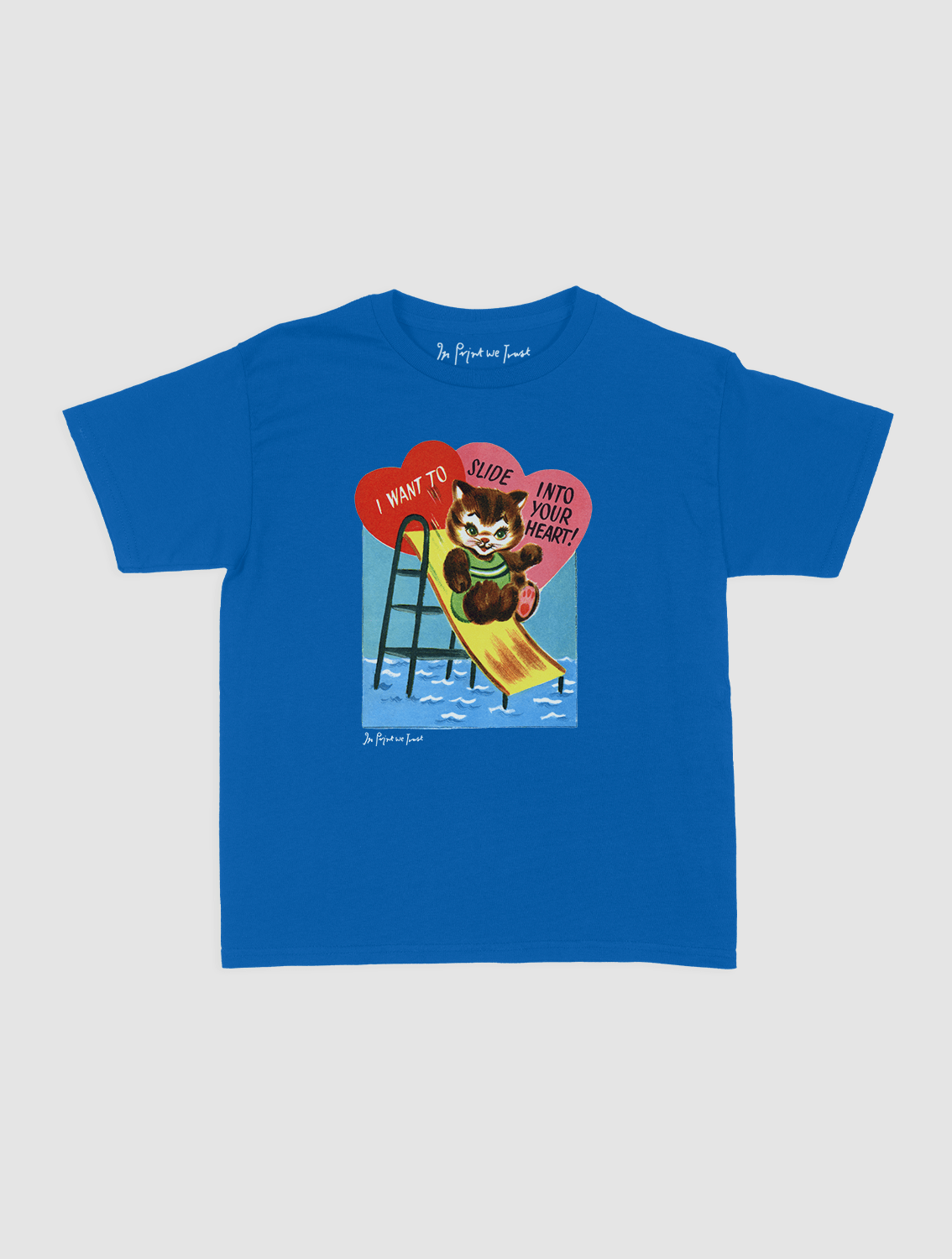 slide into your heart baby tee - In Print We Trust