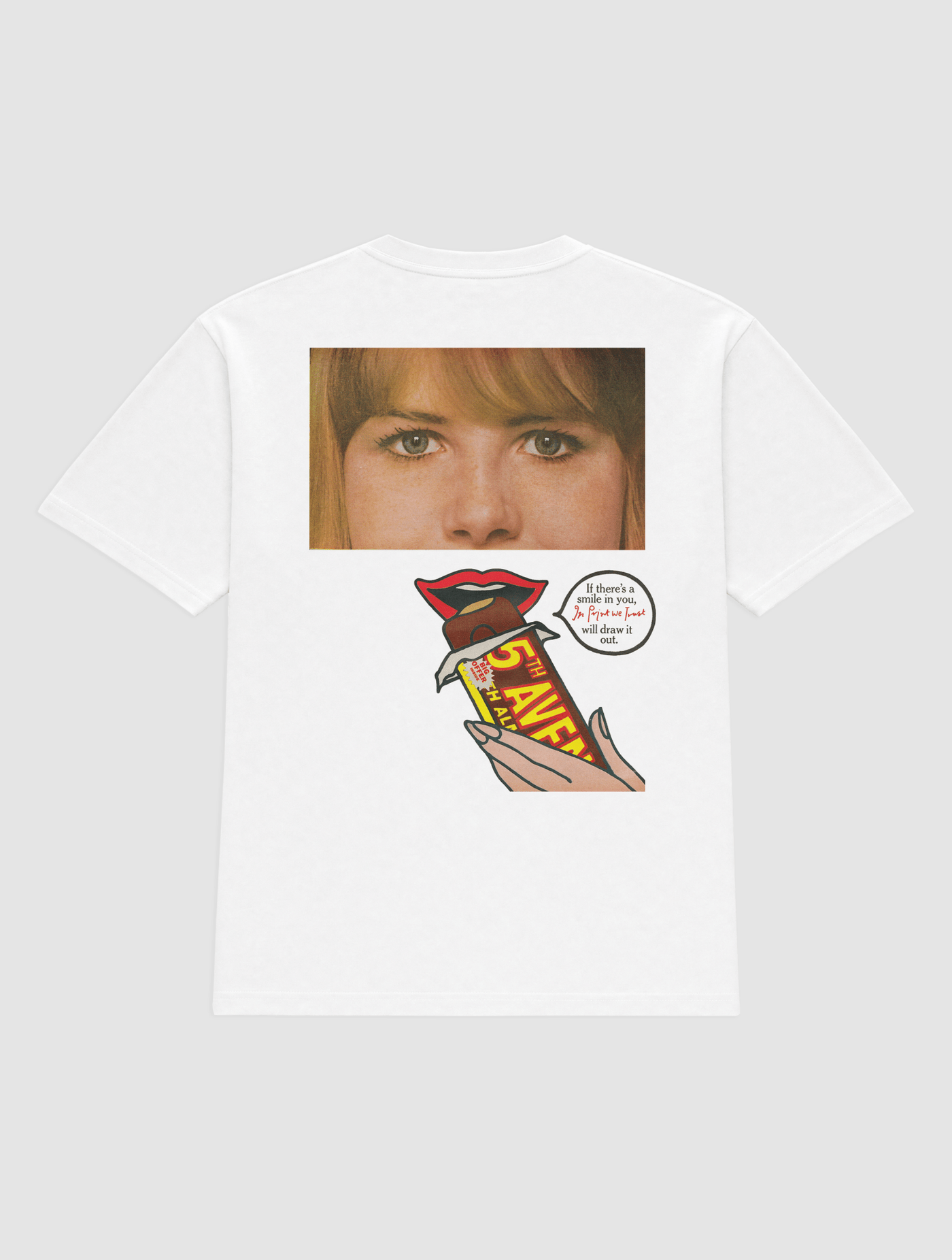 smile heavyweight tee - In Print We Trust